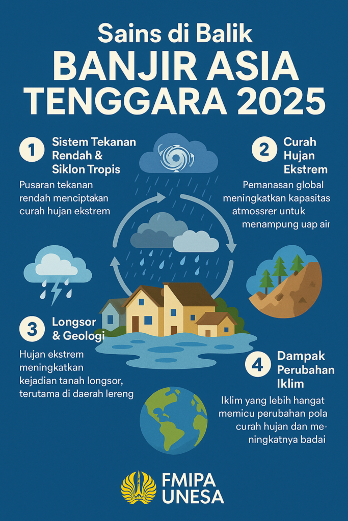 sains di balik banjir dan longsor Asia Tenggara